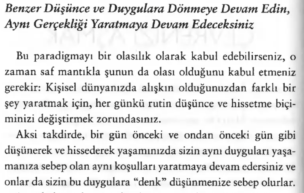 Kendiniz Olma Alışkanlığını Kırmak: Joe Dispenza Kitap İncelemesi - Züleyha Gülveren - Fonksiyonel Yaşam