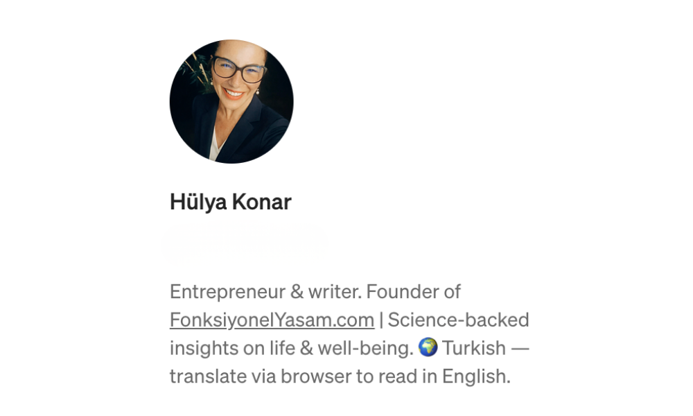 Medium.com Yazarı- Hülya Konar - Fonksiyonelyasam.com
